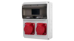 Rozdzielnica ULISSE 11M - gniazda 2x32A 5p /11 modułów/-69750