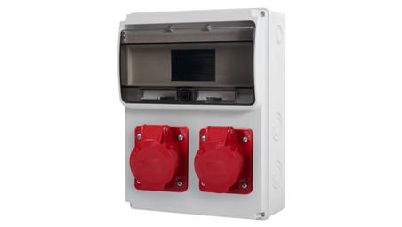 Rozdzielnica ULISSE 11M - gniazda 2x32A 5p /11 modułów/-69750