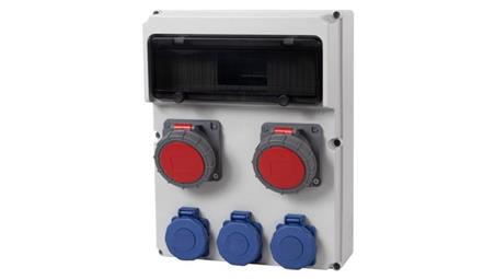 Rozdzielnica FEMO 13M - gniazda 16A 5p, 32A 5p, 3x230V IP65 /13 modułów/-69671