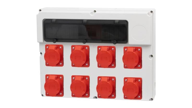 Rozdzielnica FEMO 18M - gniazda 2x16A 5p, 6x32A 5p-69742