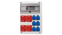 Rozdzielnica LEGATO 16M - gniazda 16A 5p, 3x32A 5p, 6x230V /16 modułów/-69755