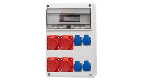 Rozdzielnica LEGATO 16M - gniazda 16A 5p, 3x32A 5p, 4x230V /16 modułów/-69685