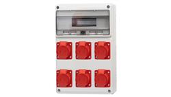 Rozdzielnica LEGATO 16M - gniazda 3x16A 5p, 3x32A 5p /16 modułów/-69687