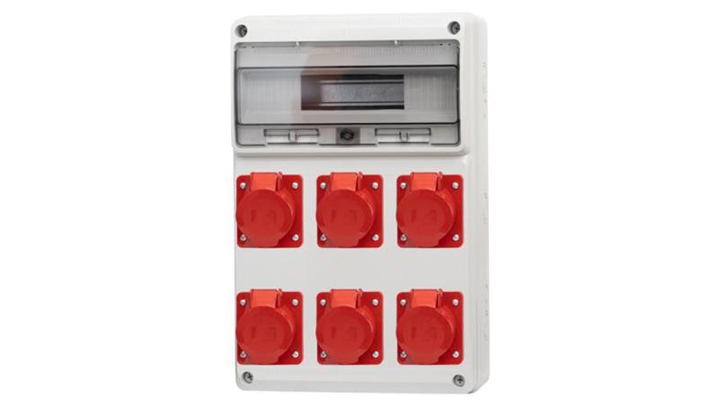 Rozdzielnica LEGATO 16M - gniazda 3x16A 5p, 3x32A 5p /16 modułów/-69687 Rozdzielnica LEGATO 16M - gniazda 3x16A 5p, 3x32A 5p /16 modułów/-69687