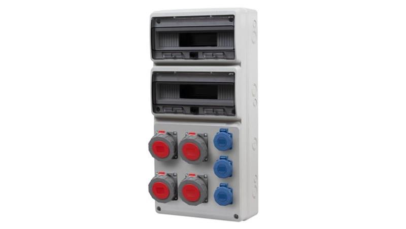 Rozdzielnica LEGATO 32M - gniazda 4x16A 5p, 3x230V IP65 /32 moduły/-69847 Rozdzielnica LEGATO 32M - gniazda 4x16A 5p, 3x230V IP65 /32 moduły/-69847