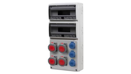 Rozdzielnica LEGATO 32M - gniazda 4x16A 5p, 3x230V IP65 /32 moduły/-69847