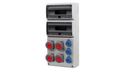 Rozdzielnica LEGATO 32M - gniazda 4x32A 5p, 3x230V IP65 /32 moduły/-69659