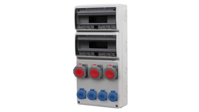 Rozdzielnica LEGATO 32M - gniazda 3x32A 5p, 4x230V IP65 /32 moduły/-69721 Rozdzielnica LEGATO 32M - gniazda 3x32A 5p, 4x230V IP65 /32 moduły/-69721