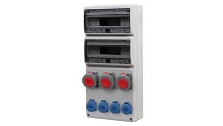 Rozdzielnica LEGATO 32M - gniazda 3x32A 5p, 4x230V IP65 /32 moduły/-69721