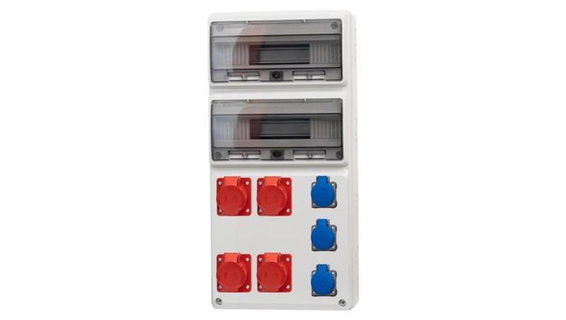 Rozdzielnica LEGATO 32M - gniazda 16A 5p, 3x32A 5p, 3x230V /32 moduły/-69736