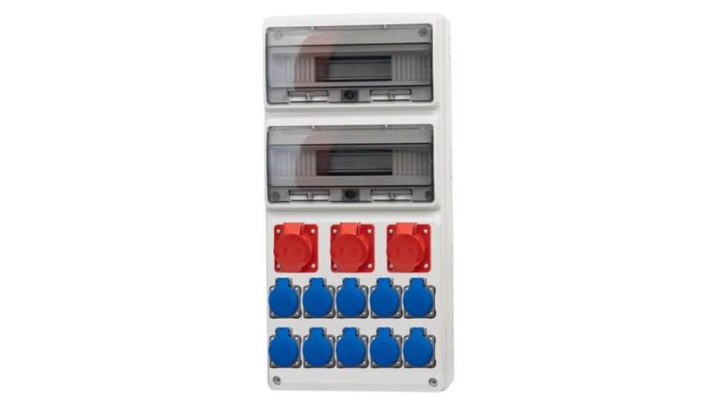 Rozdzielnica LEGATO 32M - gniazda 2x16A 5p, 32A 5p, 10x230V /32 moduły/-69740