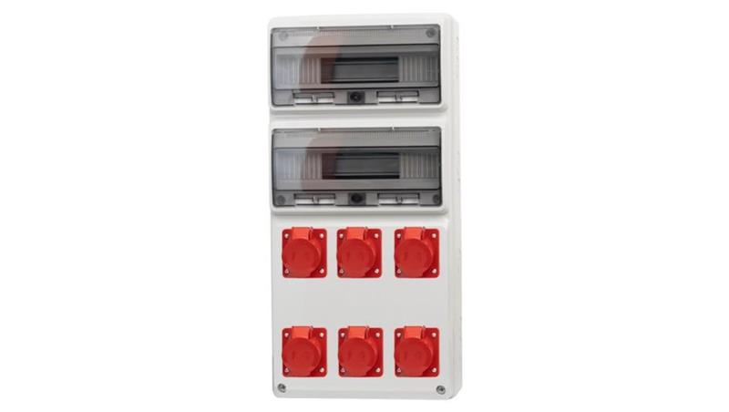 Rozdzielnica LEGATO 32M - gniazda 2x16A 5p, 4x32A 5p /32 moduły/-69814
