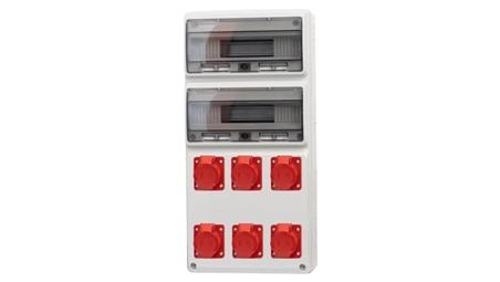 Rozdzielnica LEGATO 32M - gniazda 5x16A 5p, 32A 5p /32 moduły/-69718
