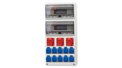 Rozdzielnica LEGATO 32M - gniazda 16A 5p, 2x32A 5p, 10x230V /32 moduły/-69702