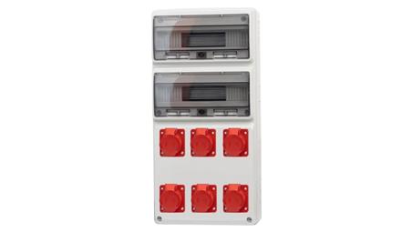 Rozdzielnica LEGATO 32M - gniazda 3x16A 5p, 3x32A 5p /32 moduły/-69363