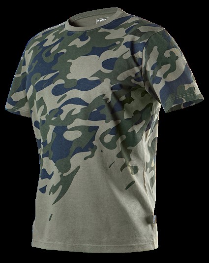 T-shirt roboczy z nadrukiem CAMO, rozmiar M