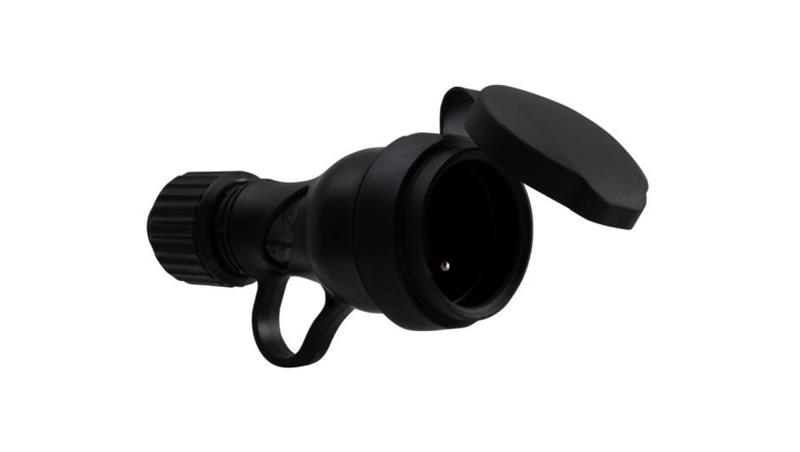 Gniazdo gumowe z uchem 16A 230V IP44-30162