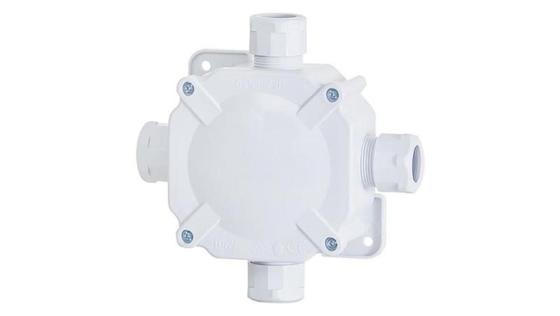 Puszka hermetyczna F11 z zaciskiem - szara IP67-75174