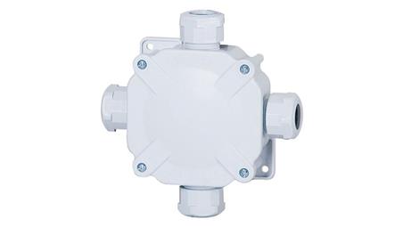 Puszka hermetyczna 27P z zaciskiem - szara IP67-77538