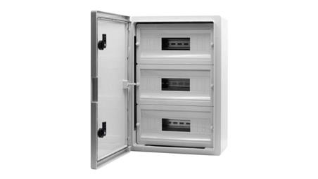 Szafa z tworzywa M 350x500x190 mm IP65 3 rzędy 45 modułów-68176