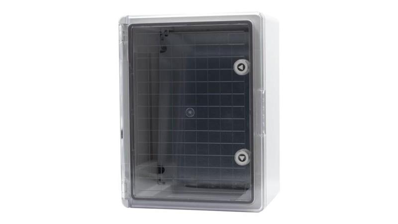 Szafa z tworzywa 300x400x220 mm IP65 drzwi przeźroczyste-68105 Szafa z tworzywa 300x400x220 mm IP65 drzwi przeźroczyste-68105