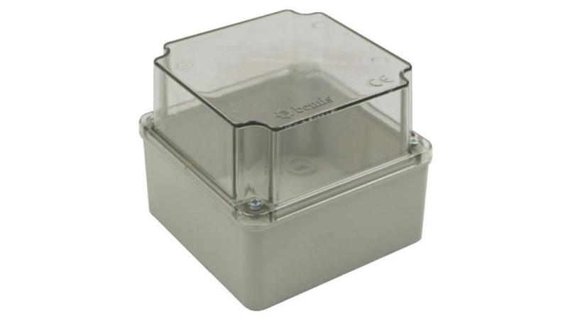 Puszka BS 120x120x100 pokrywa przeźroczysta IP66-74993