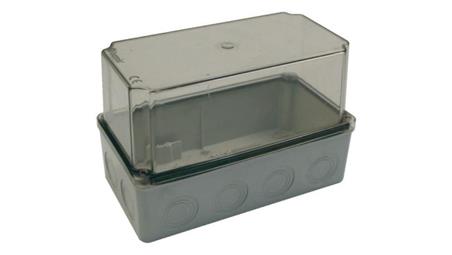 Puszka BS 225x125x140 pokrywa przeźroczysta IP66-75130