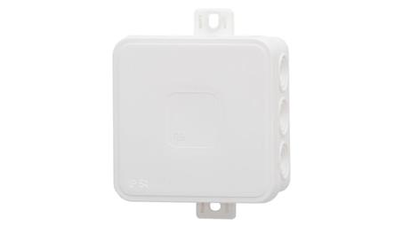 Puszka hermetyczna V5, termoplast 75x75x41 IP54, biała - klik, 12 osłabień-75152