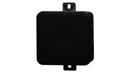 Puszka hermetyczna V5, termoplast 75x75x41 IP54, czarna - klik, 12 osłabień-75182