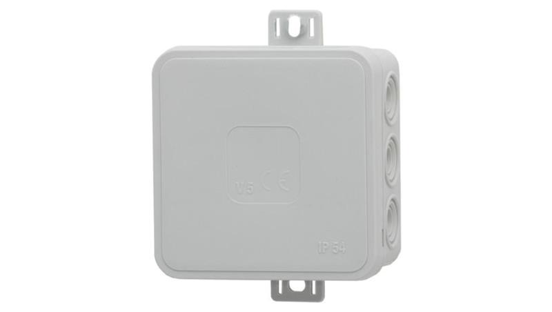 Puszka hermetyczna V6, termoplast 85x85x41 IP54, szara - klik, 12 osłabień-74994