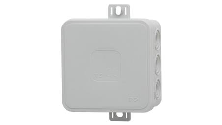 Puszka hermetyczna V6, termoplast 85x85x41 IP54, szara - klik, 12 osłabień-74994