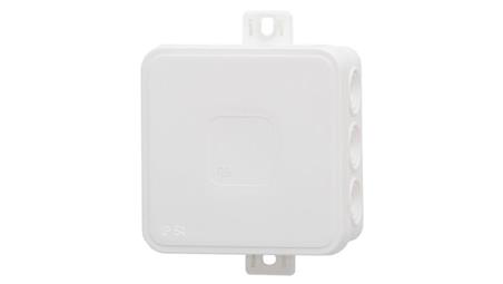 Puszka hermetyczna V7, termoplast 100x100x41 IP54, biała - klik, 12 osłabień-75207