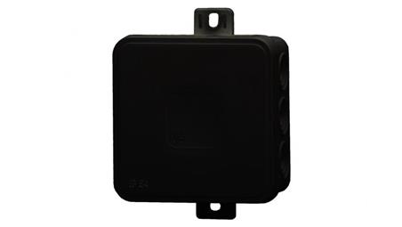Puszka hermetyczna V7, termoplast 100x100x41 IP54, czarna - klik, 12 osłabień-75148