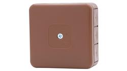 Puszka hermetyczna H55-S 85x85x37 IP55 12-wylotowa brązowa-75158