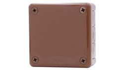 Puszka hermetyczna H55-M 98x98x42 IP55 12-wylotowa brązowa-75185