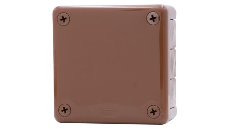 Puszka hermetyczna H55-M 98x98x42 IP55 12-wylotowa brązowa-75185