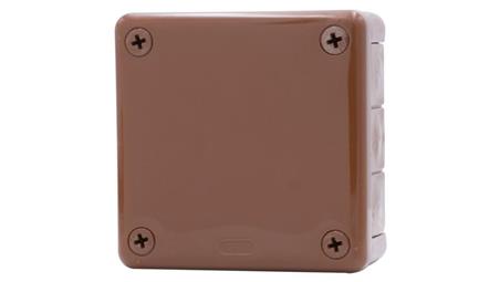 Puszka hermetyczna H55-M 98x98x42 IP55 12-wylotowa brązowa-75185