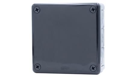 Puszka hermetyczna H55-L 118x118x46 IP55 12-wylotowa czarna-75195