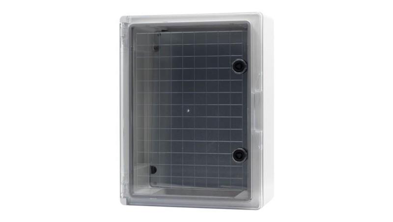 Szafa z tworzywa 300x400x195 mm IP65 drzwi przeźroczyste-68205