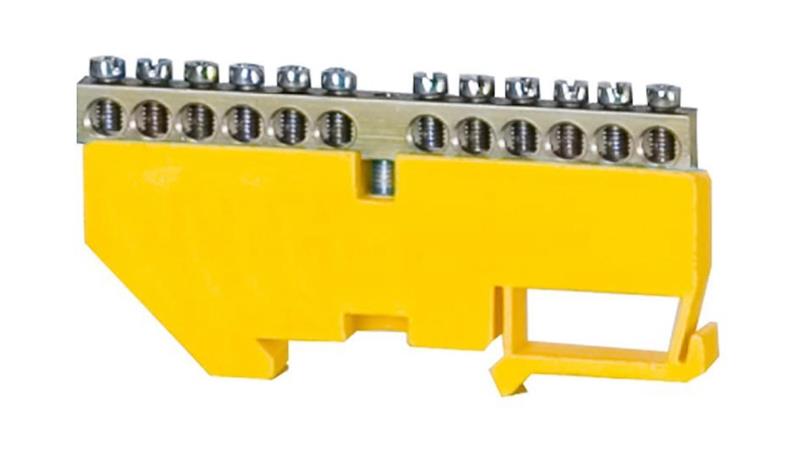 Listwa ochronna 12-modułowa 12x16mm2 wysoka podstawa - żółta-67864
