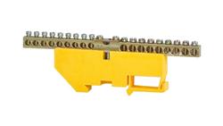 Listwa ochronna 18-modułowa 18x16mm2, 1x35mm2 wysoka podstawa - żółta-67859