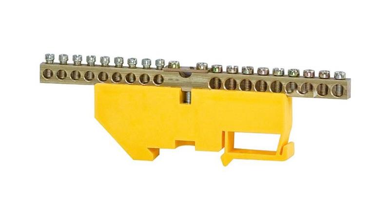 Listwa ochronna 18-modułowa 18x16mm2, 1x35mm2 wysoka podstawa - żółta-67859