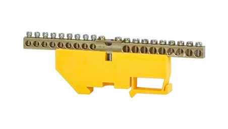 Listwa ochronna 18-modułowa 18x16mm2, 1x35mm2 wysoka podstawa - żółta-67859