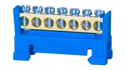 Listwa ochronna 7-modułowa 7x16mm2 niska podstawa - niebieska-67775