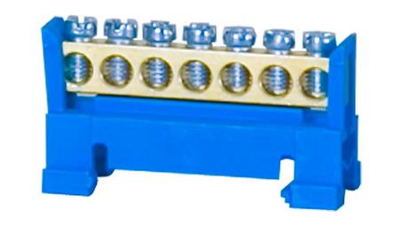 Listwa ochronna 7-modułowa 7x16mm2 niska podstawa - niebieska-67775