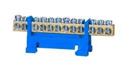 Listwa ochronna 12-modułowa 12x16mm2 niska podstawa - niebieska-67851