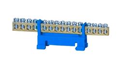 Listwa ochronna 15-modułowa 15x16mm2 niska podstawa - niebieska-67779