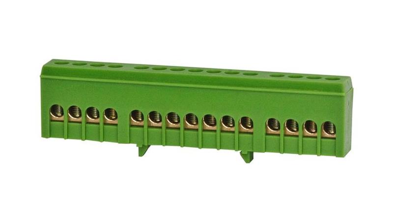 Listwa ochronna 15-modułowa 15x16mm2 zielona IP20-67931 Listwa ochronna 15-modułowa 15x16mm2 zielona IP20-67931