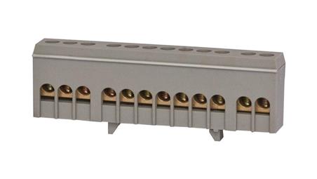 Listwa prądowa 12-modułowa 12x16mm2 szara IP20-67892