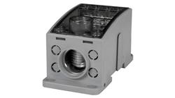Blok LKN 400A (1x185/4x16 - 2x35,1x25,4x16,4x10) Al/Cu- szary-64650